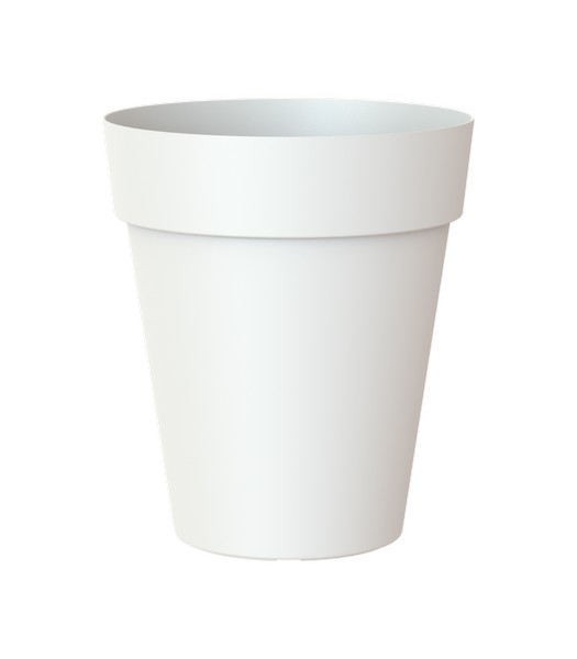 Vasi plastica da esterno: Vaso Capri Cm 50 bianco